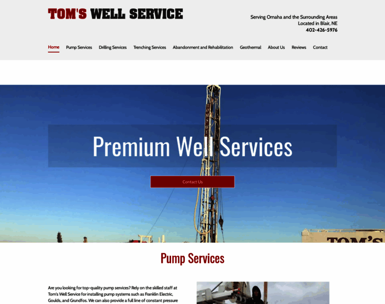 Tomswellservices.com thumbnail