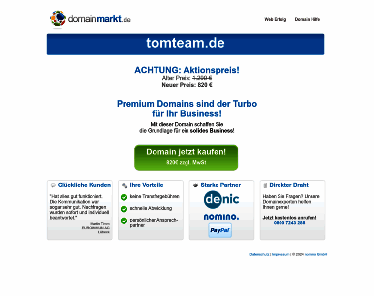 Tomteam.de thumbnail Tomteam.de thumbnail
