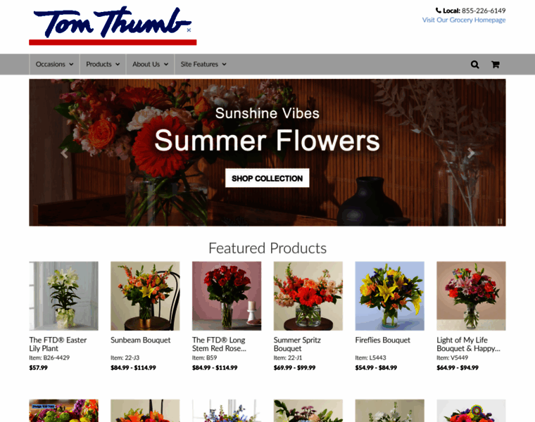 Tomthumbflowers.com thumbnail