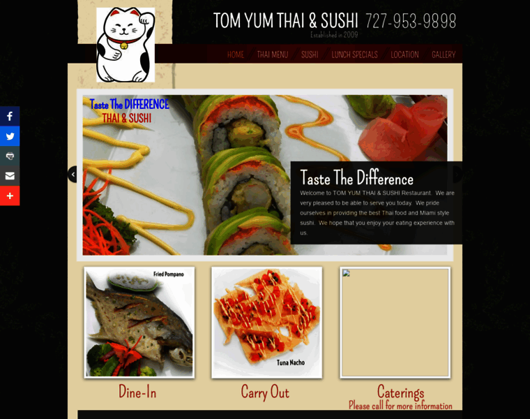 Tomyumthaiandsushi.com thumbnail