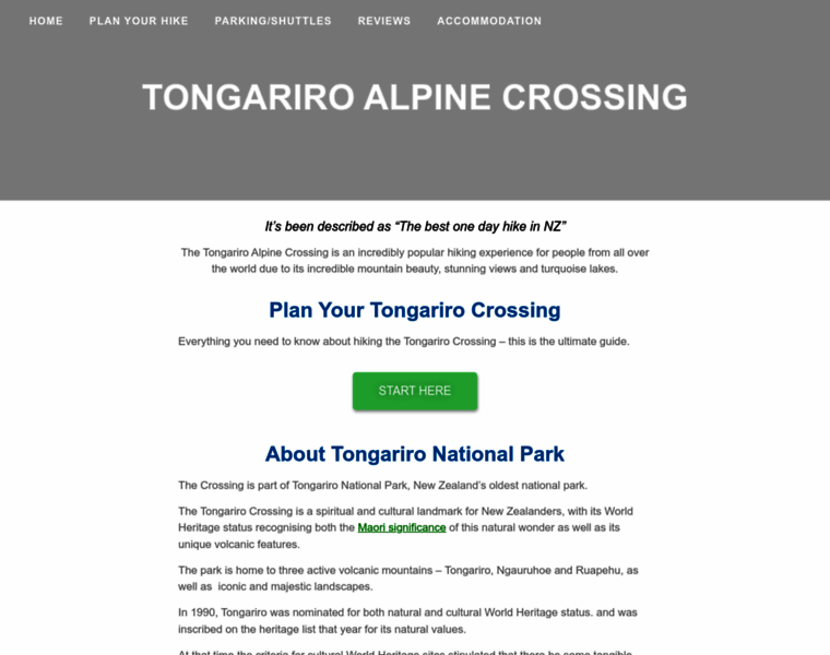 Tongarirocrossing.com thumbnail