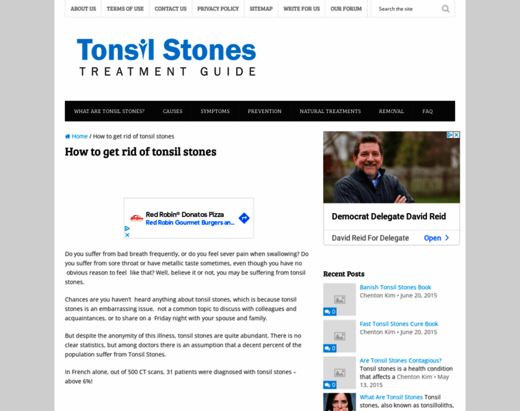 Tonsilstonesadvisor.com thumbnail