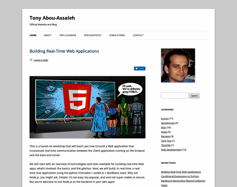 Tony.abou-assaleh.net thumbnail