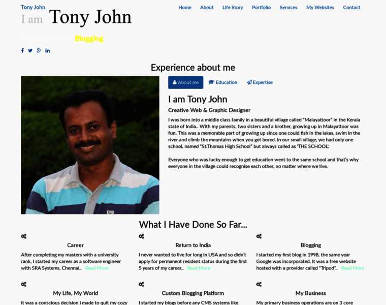 Tonyjohn.com thumbnail