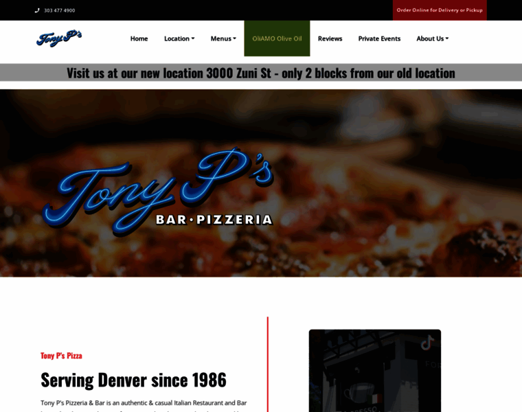 Tonypspizza.com thumbnail
