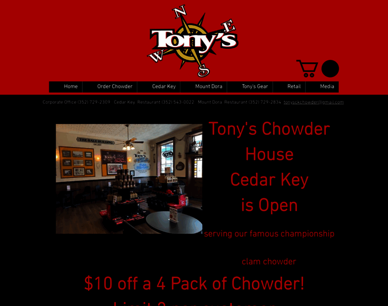 Tonyschowder.com thumbnail