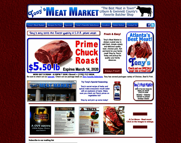 Tonysmeatmarket.com thumbnail