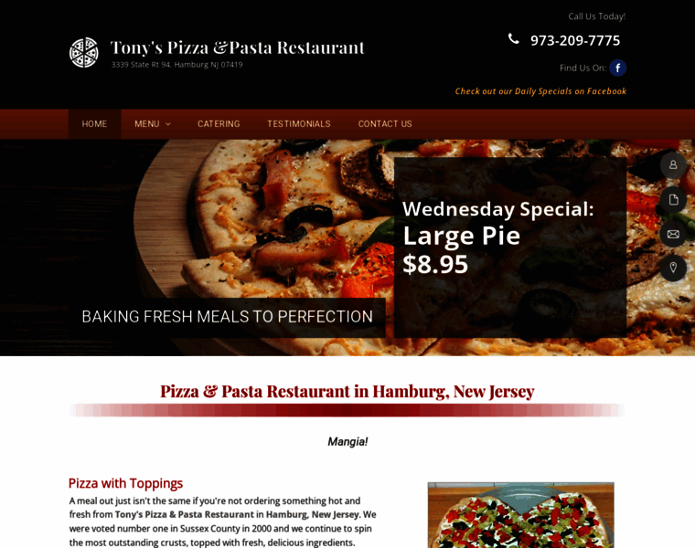 Tonyspizza-pasta.com thumbnail