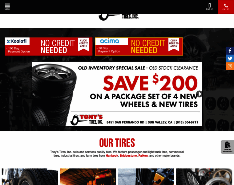 Tonystireinc.com thumbnail