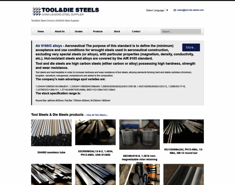 Tool-die-steels.com thumbnail