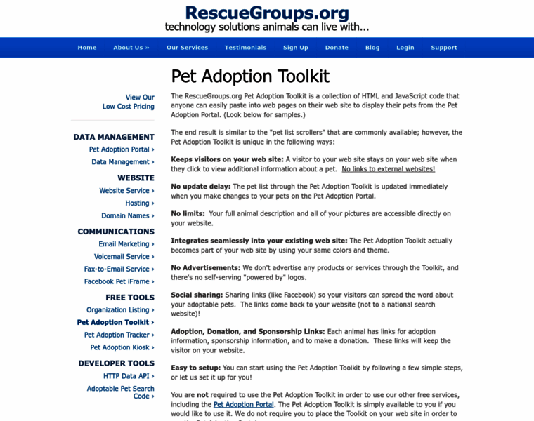 Toolkit.rescuegroups.org thumbnail