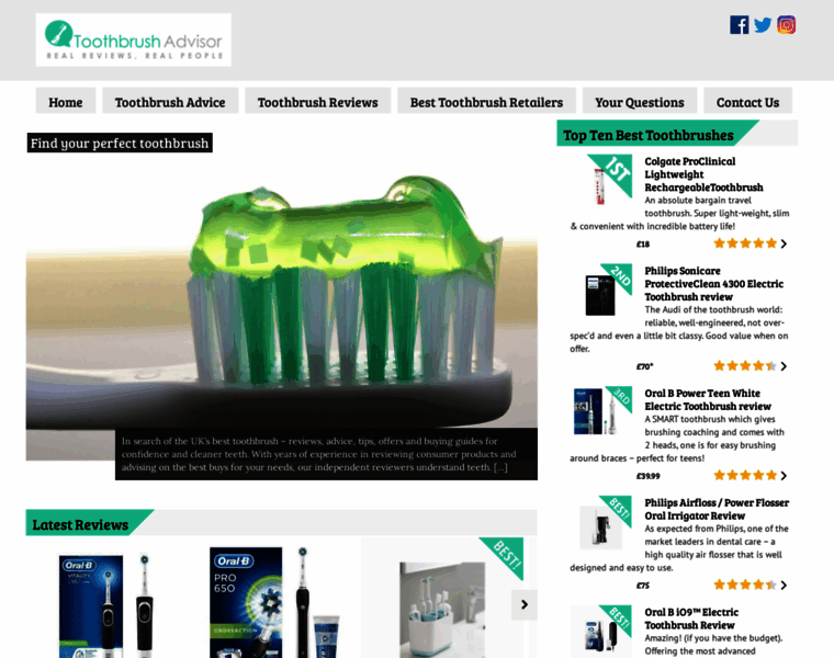 Toothbrushadvisor.co.uk thumbnail