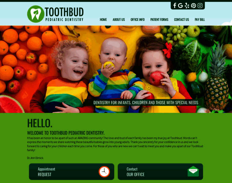 Toothbudpediatricdentistry.com thumbnail