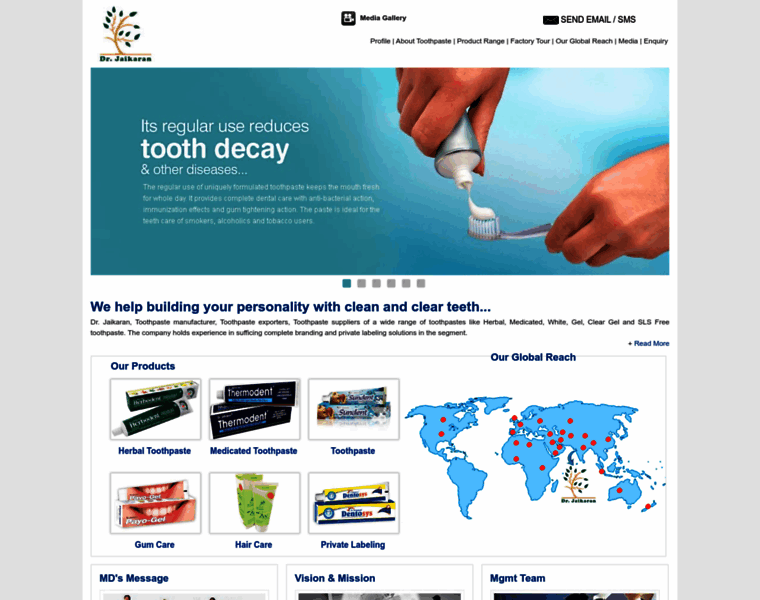 Toothpasteexporter.com thumbnail