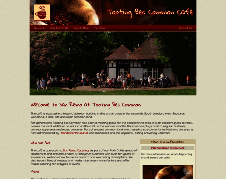 Tootingbeccommoncafe.co.uk thumbnail