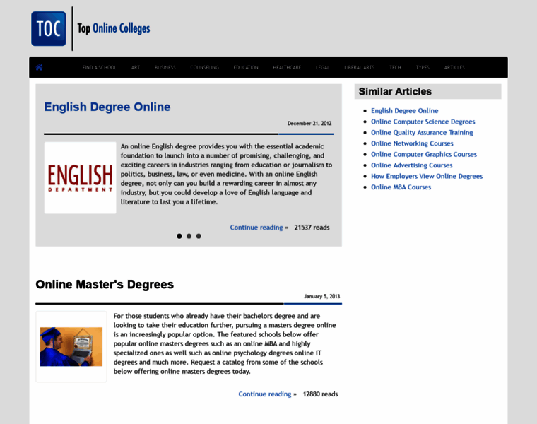 Top-online-colleges.com thumbnail