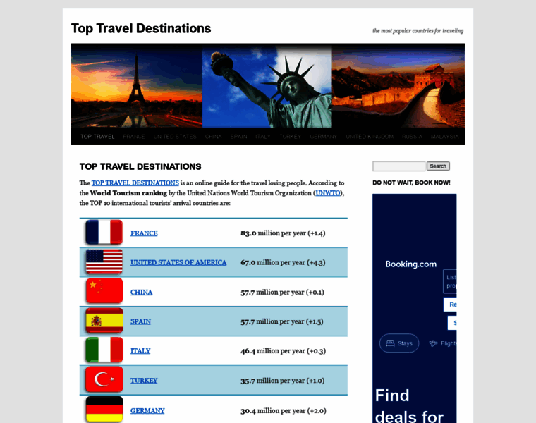 Top-travel-destinations.net thumbnail