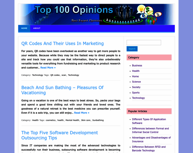 Top100opinions.com thumbnail