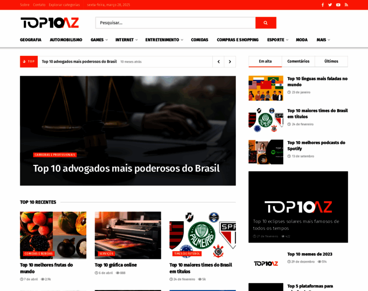 Top10az.com.br thumbnail
