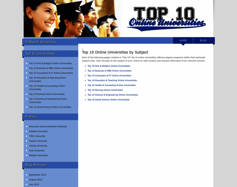 Top10onlineuniversities.org thumbnail