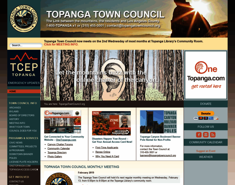 Topangatowncouncil.org thumbnail