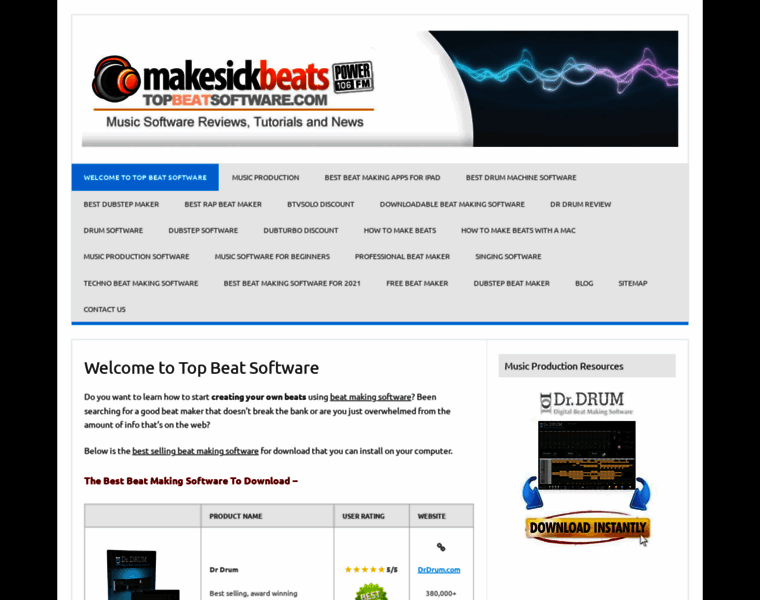 Topbeatsoftware.com thumbnail