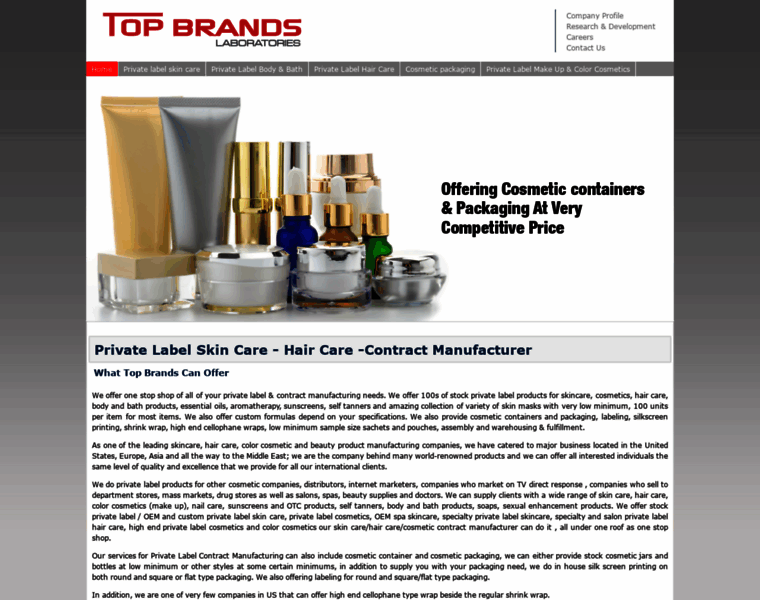 Topbrandscosmetics.com thumbnail