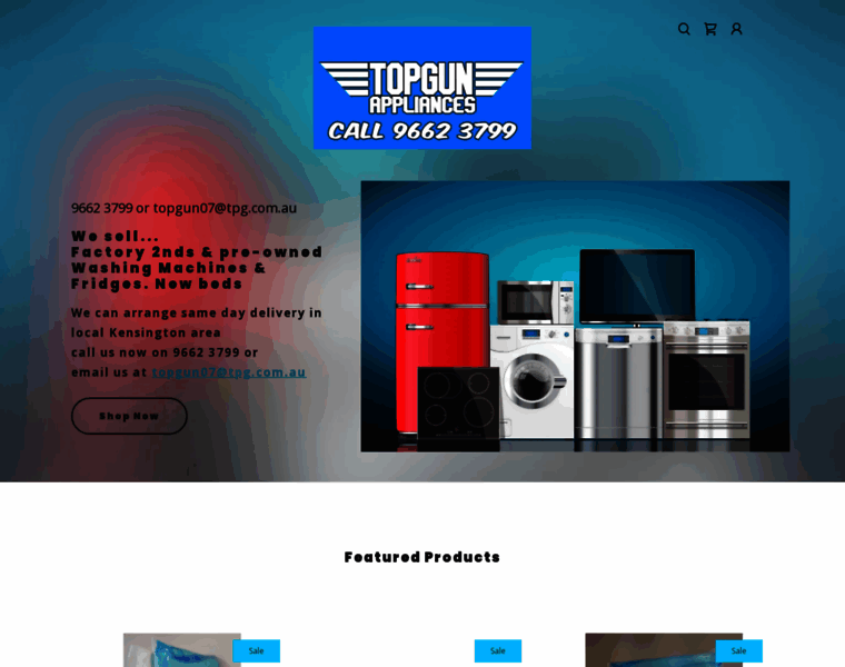 Topgunappliances.com.au thumbnail