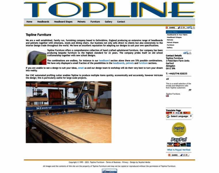 Toplinefurniture.co.uk thumbnail