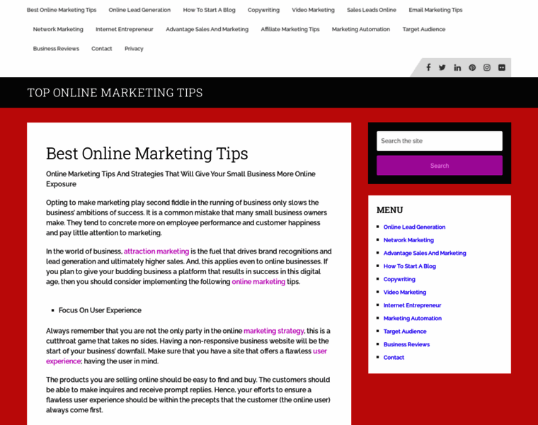 Toponlinemarketingtips.com thumbnail