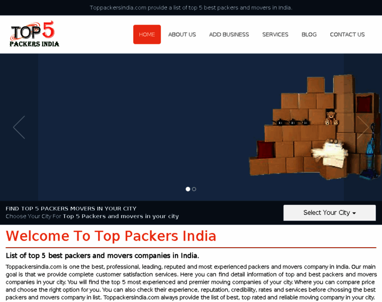 Toppackersindia.com thumbnail