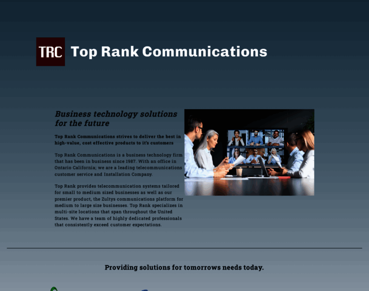 Toprankcommunications.com thumbnail