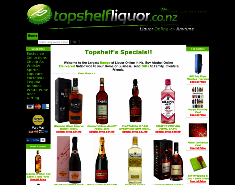 Topshelfliquor.co.nz thumbnail