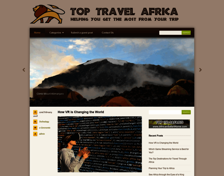 Toptravelafrica.com thumbnail