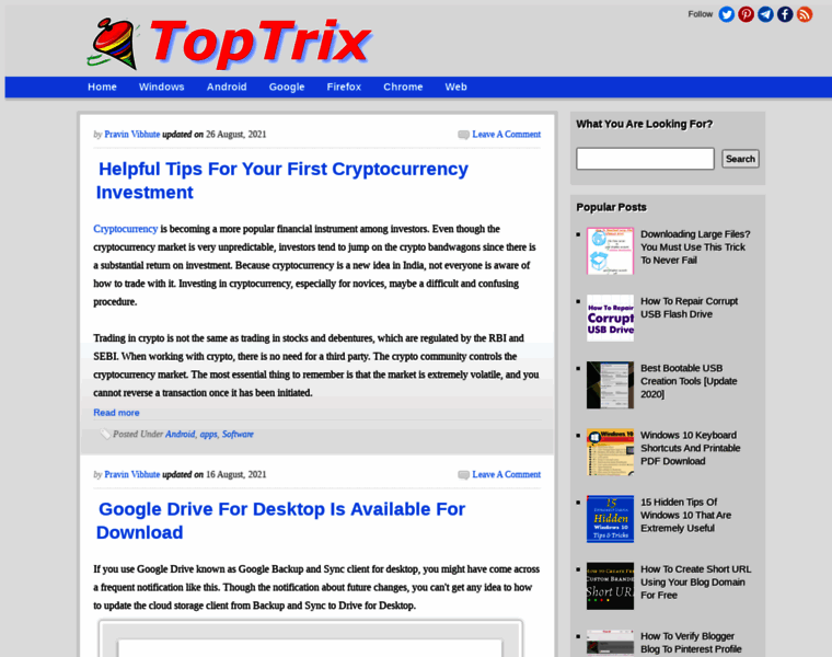 Toptrix.net thumbnail