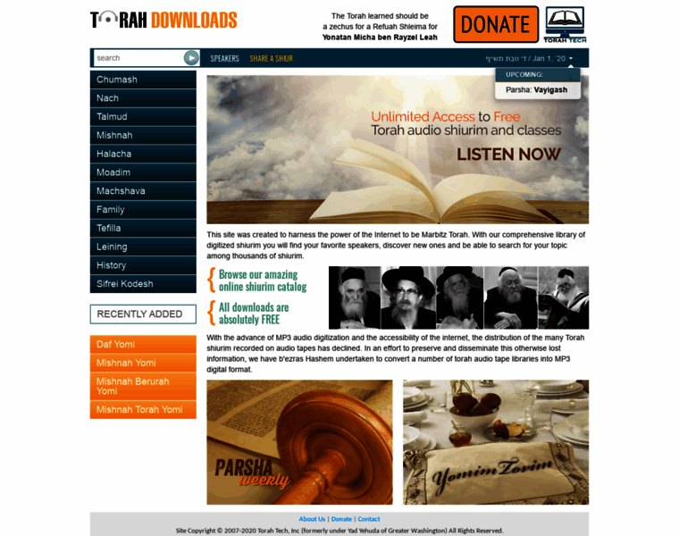 Torahdownloads.com thumbnail
