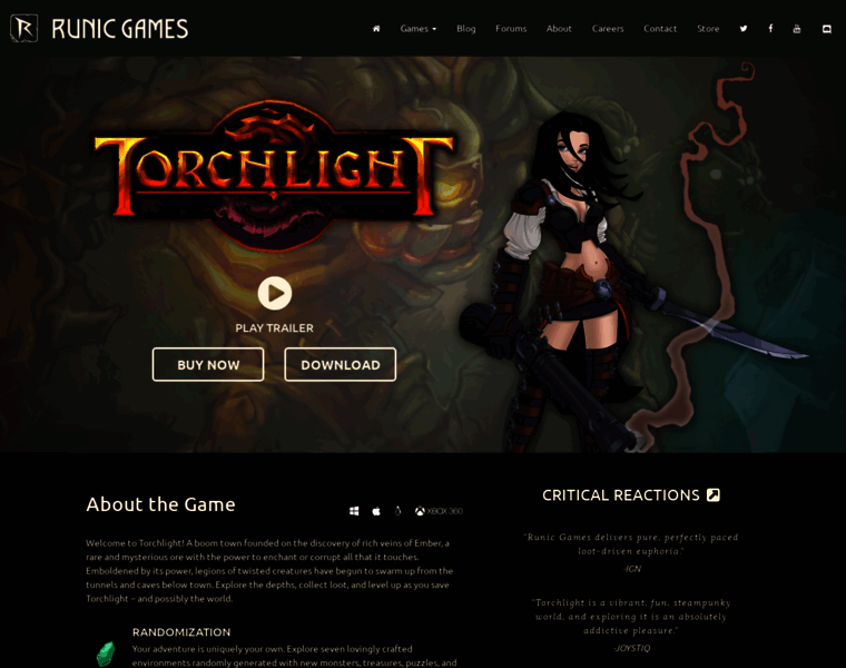 Torchlightgame.com thumbnail