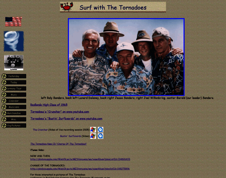 Tornadoesband.com thumbnail