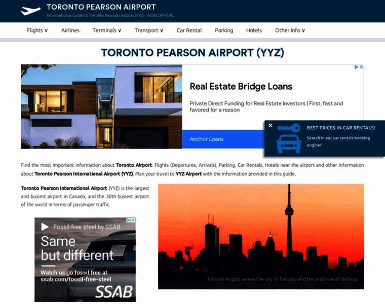 Torontoairport.com thumbnail