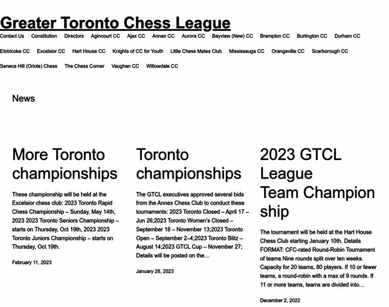 Torontochess.org thumbnail