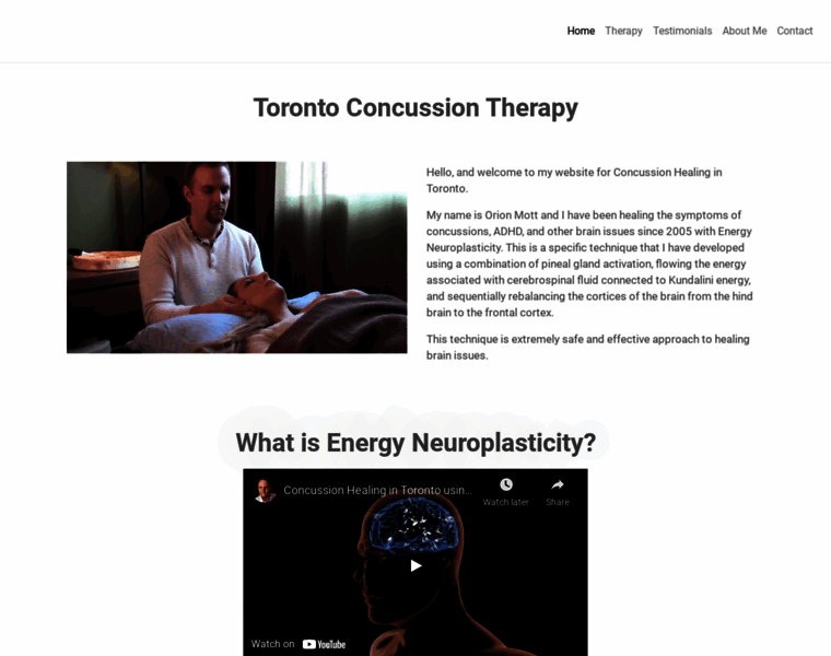 Torontoconcussiontherapy.com thumbnail