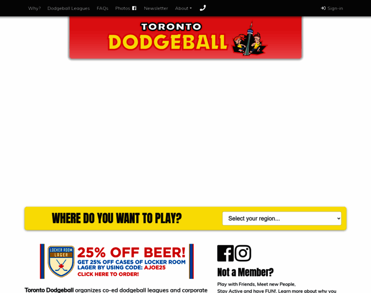 Torontododgeball.com thumbnail