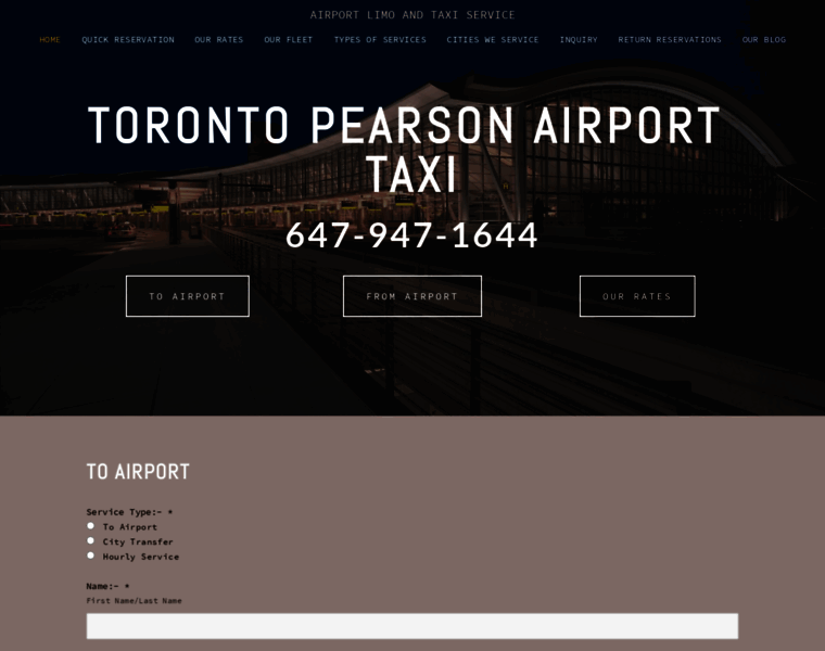 Torontopearsonairporttaxi.com thumbnail