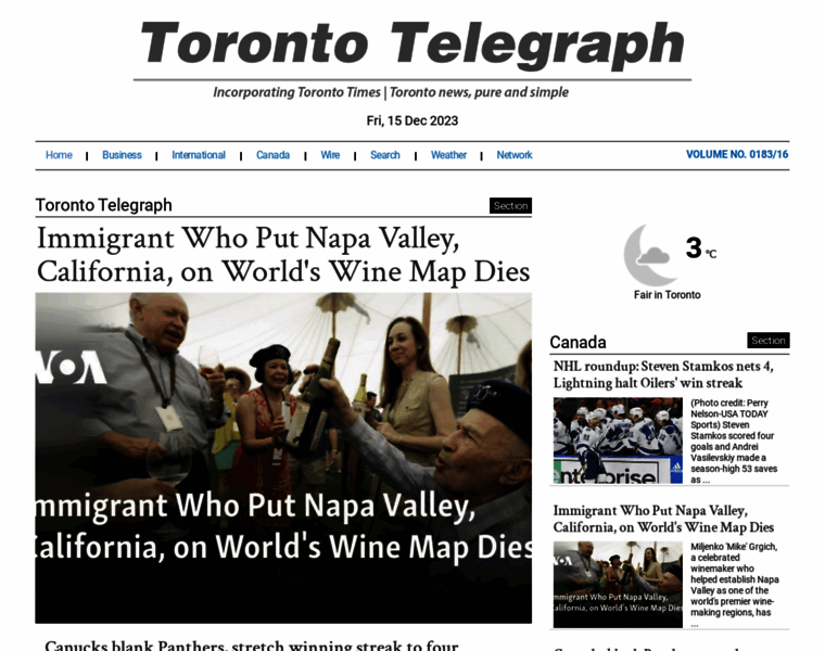 Torontotelegraph.com thumbnail