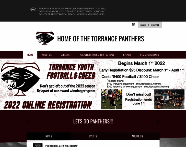 Torrance-panthers.com thumbnail