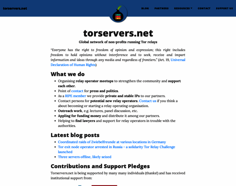 Torservers.net thumbnail