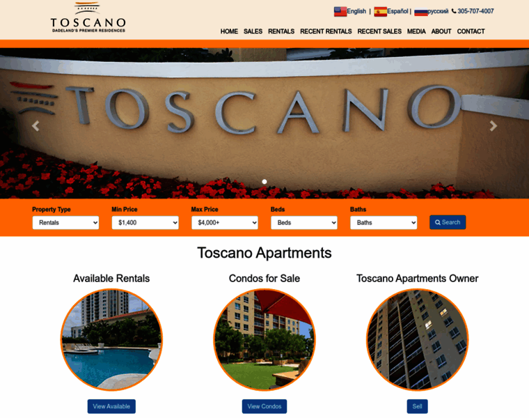 Toscanoapartments.com thumbnail