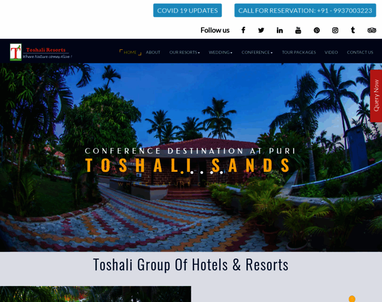 Toshali-resorts.com thumbnail