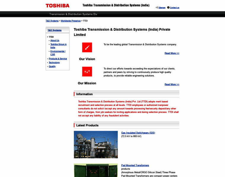 Toshiba-ttdi.com thumbnail
