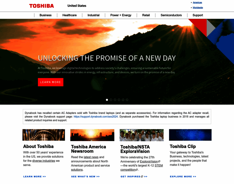 Toshiba.com thumbnail